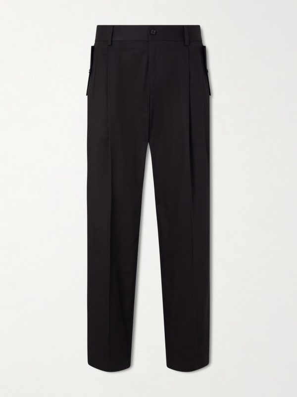 Pleated Cotton Trousers Pleated Cotton Trousers