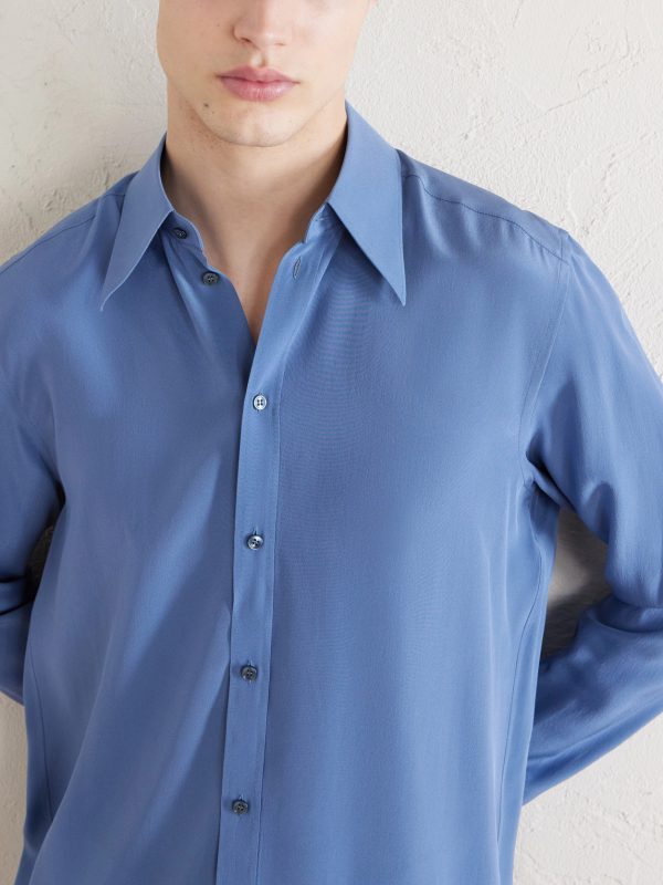 Silk Oxford Shirt - CU Silk Oxford Shirt - CU