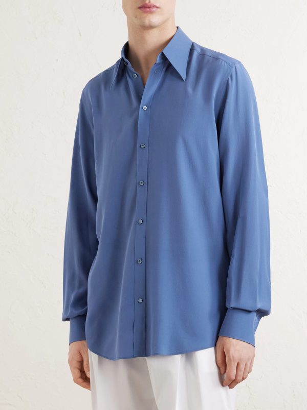 Silk Oxford Shirt - FR Silk Oxford Shirt - FR