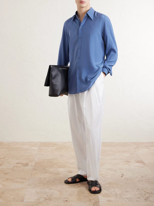 Silk Oxford Shirt - OU Silk Oxford Shirt - OU