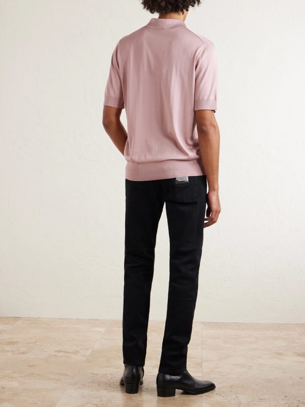 Slim-Fit Straight-Leg Logo-Appliquéd Jeans - BK Slim-Fit Straight-Leg Logo-Appliquéd Jeans - BK