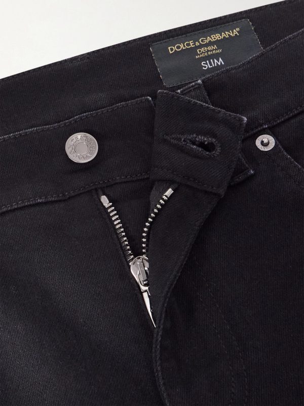 Slim-Fit Straight-Leg Logo-Appliquéd Jeans - E1 Slim-Fit Straight-Leg Logo-Appliquéd Jeans - E1