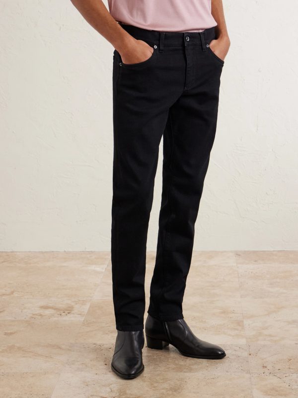 Slim-Fit Straight-Leg Logo-Appliquéd Jeans - FR Slim-Fit Straight-Leg Logo-Appliquéd Jeans - FR