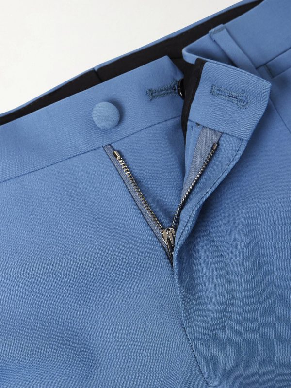 Slim-Fit Straight-Leg Wool Suit Trousers - E1 Slim-Fit Straight-Leg Wool Suit Trousers - E1