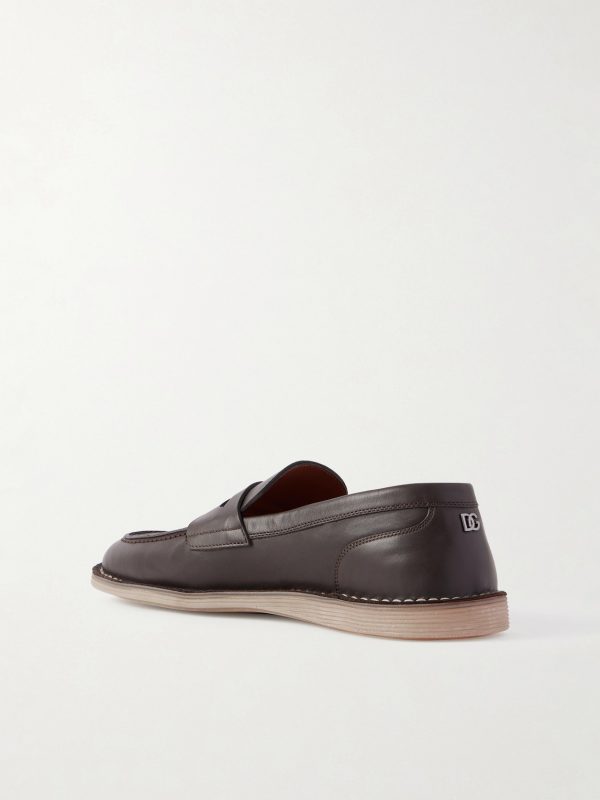 Leather Penny Loafers - BK Leather Penny Loafers - BK