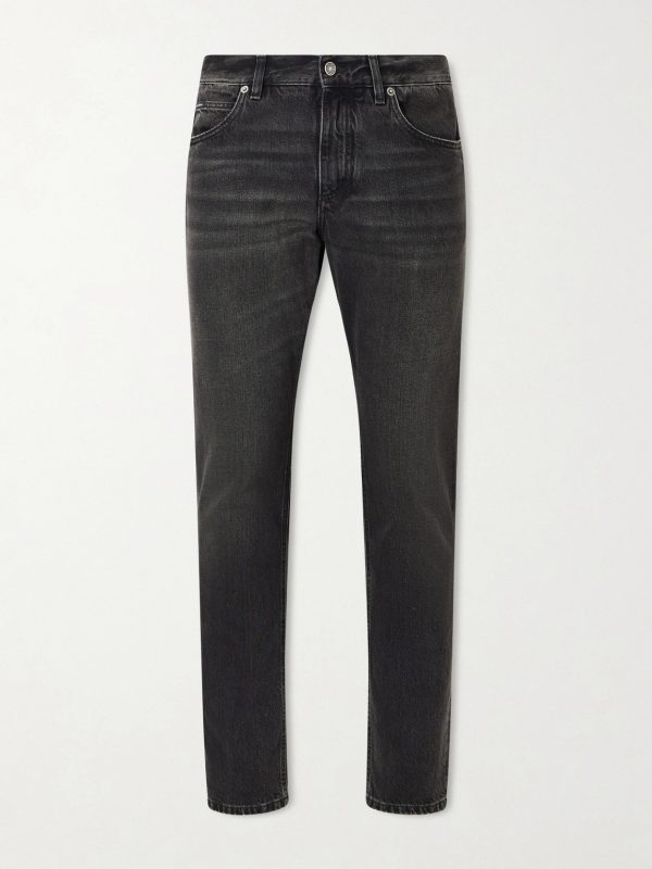 Straight-Leg Logo-Appliquéd Jeans Straight-Leg Logo-Appliquéd Jeans