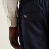 Straight-Leg Virgin Wool Drawstring Trousers - CU Straight-Leg Virgin Wool Drawstring Trousers - CU