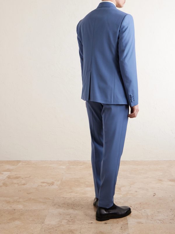 Double-Breasted Wool Blazer - BK Double-Breasted Wool Blazer - BK
