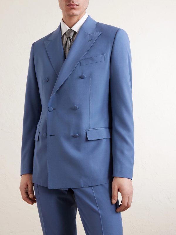 Double-Breasted Wool Blazer - FR Double-Breasted Wool Blazer - FR