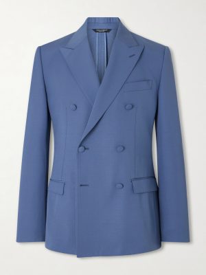 Double-Breasted Wool Blazer