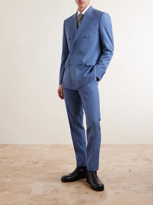 Double-Breasted Wool Blazer - OU Double-Breasted Wool Blazer - OU