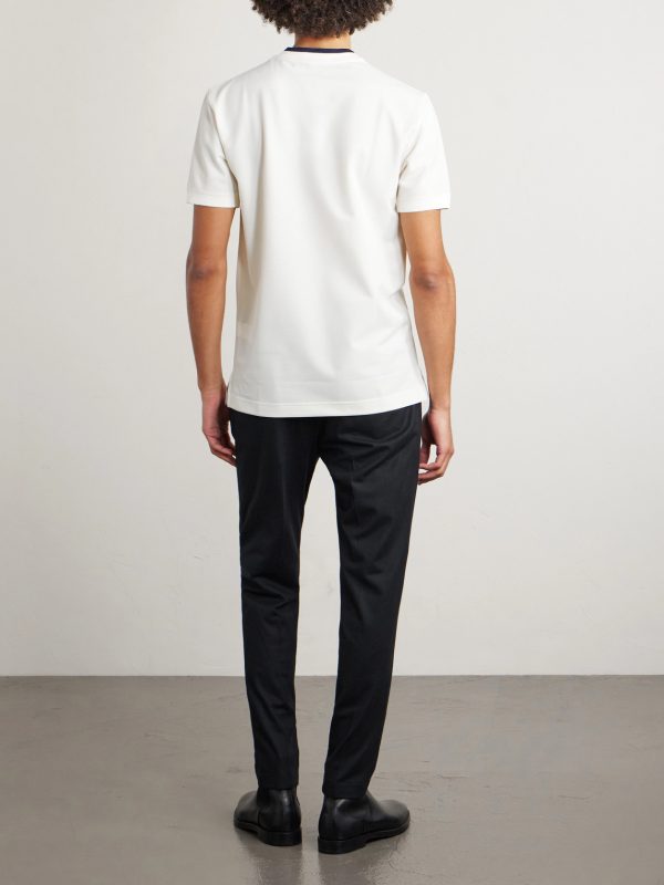 Logo-Embroidered Piqué T-Shirt - BK Logo-Embroidered Piqué T-Shirt - BK