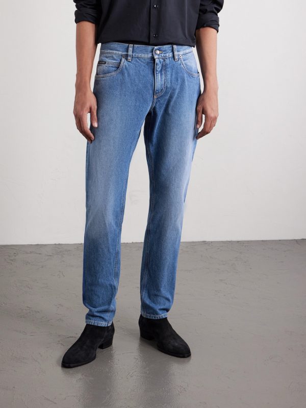 Slim-Fit Straight-Leg Jeans - FR Slim-Fit Straight-Leg Jeans - FR