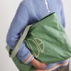 Logo-Embroidered Waxed-Cotton Tote Bag - E2 Logo-Embroidered Waxed-Cotton Tote Bag - E2