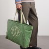Logo-Embroidered Waxed-Cotton Tote Bag - FR Logo-Embroidered Waxed-Cotton Tote Bag - FR