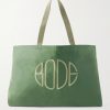 Logo-Embroidered Waxed-Cotton Tote Bag Logo-Embroidered Waxed-Cotton Tote Bag