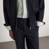 Straight-Leg Cotton-Blend Seersucker Trousers - CU Straight-Leg Cotton-Blend Seersucker Trousers - CU