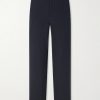 Straight-Leg Cotton-Blend Seersucker Trousers Straight-Leg Cotton-Blend Seersucker Trousers