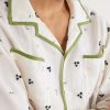 Blackberry Patch Camp-Collar Embroidered Linen Shirt - CU Blackberry Patch Camp-Collar Embroidered Linen Shirt - CU