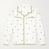 Blackberry Patch Camp-Collar Embroidered Linen Shirt Blackberry Patch Camp-Collar Embroidered Linen Shirt