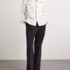 Blackberry Patch Camp-Collar Embroidered Linen Shirt - OU Blackberry Patch Camp-Collar Embroidered Linen Shirt - OU