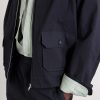 Cotton-Blend Seersucker Bomber Jacket - CU Cotton-Blend Seersucker Bomber Jacket - CU