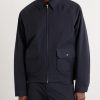 Cotton-Blend Seersucker Bomber Jacket - FR Cotton-Blend Seersucker Bomber Jacket - FR