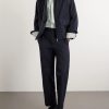 Cotton-Blend Seersucker Bomber Jacket - OU Cotton-Blend Seersucker Bomber Jacket - OU