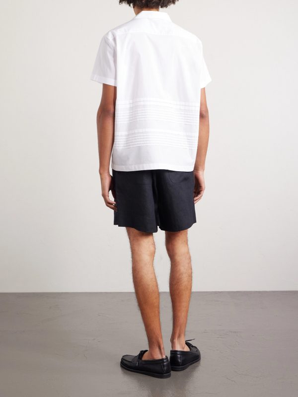 Chamomile Camp-Collar Logo-Embroidered Cotton-Poplin Shirt - BK Chamomile Camp-Collar Logo-Embroidered Cotton-Poplin Shirt - BK