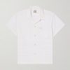 Chamomile Camp-Collar Logo-Embroidered Cotton-Poplin Shirt Chamomile Camp-Collar Logo-Embroidered Cotton-Poplin Shirt