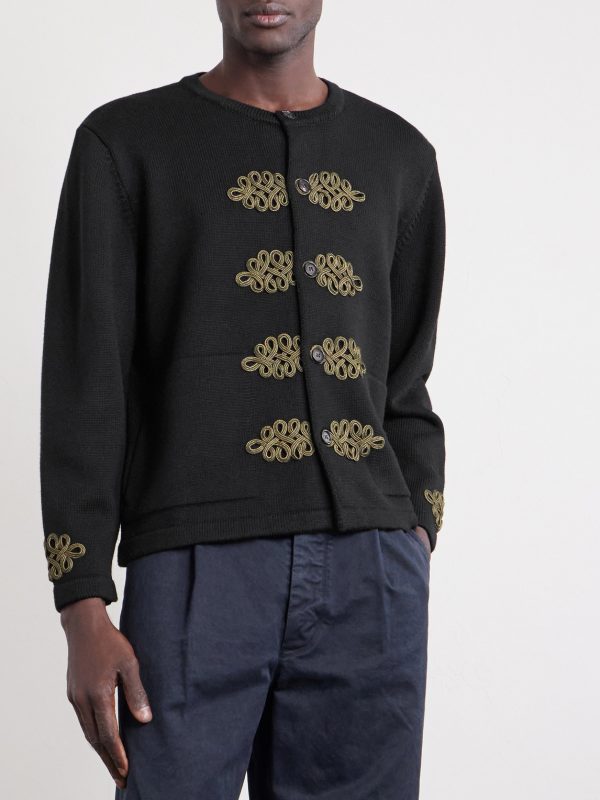 Bannister Appliquéd Virgin Wool Cardigan - FR