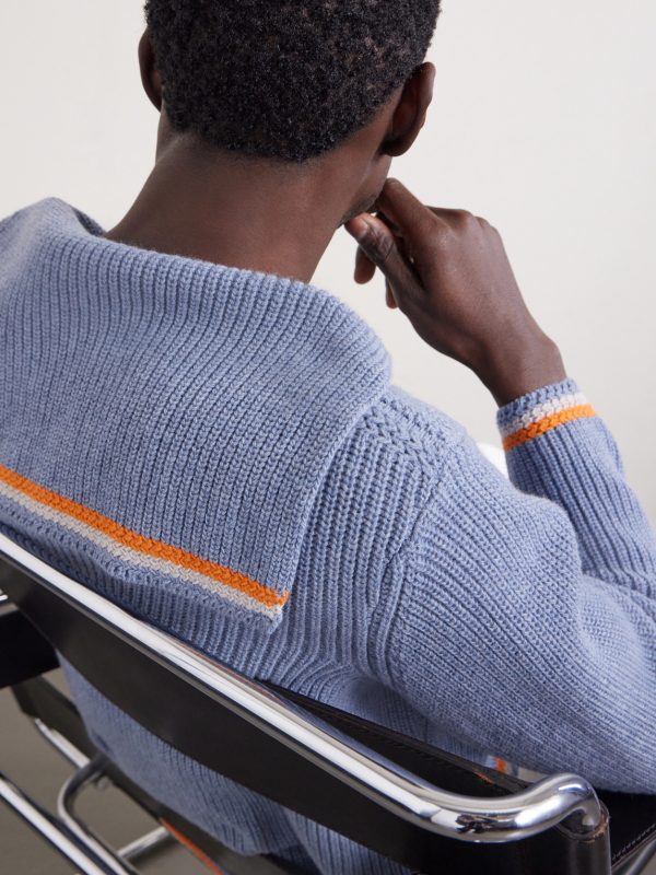 Boat Deck Ribbed Virgin Wool Sweater - CU Boat Deck Ribbed Virgin Wool Sweater - CU