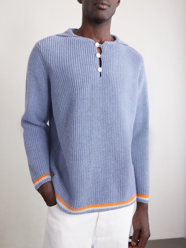 Boat Deck Ribbed Virgin Wool Sweater - FR Boat Deck Ribbed Virgin Wool Sweater - FR