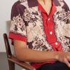 Storybook Camp-Collar Printed Silk Shirt - CU Storybook Camp-Collar Printed Silk Shirt - CU