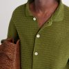 Marsh Striped Crocheted Cotton Shirt - CU Marsh Striped Crocheted Cotton Shirt - CU