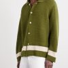 Marsh Striped Crocheted Cotton Shirt - FR Marsh Striped Crocheted Cotton Shirt - FR