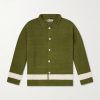Marsh Striped Crocheted Cotton Shirt Marsh Striped Crocheted Cotton Shirt