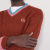 Logo-Embroidered Cable-Knit Cotton Sweater - CU Logo-Embroidered Cable-Knit Cotton Sweater - CU