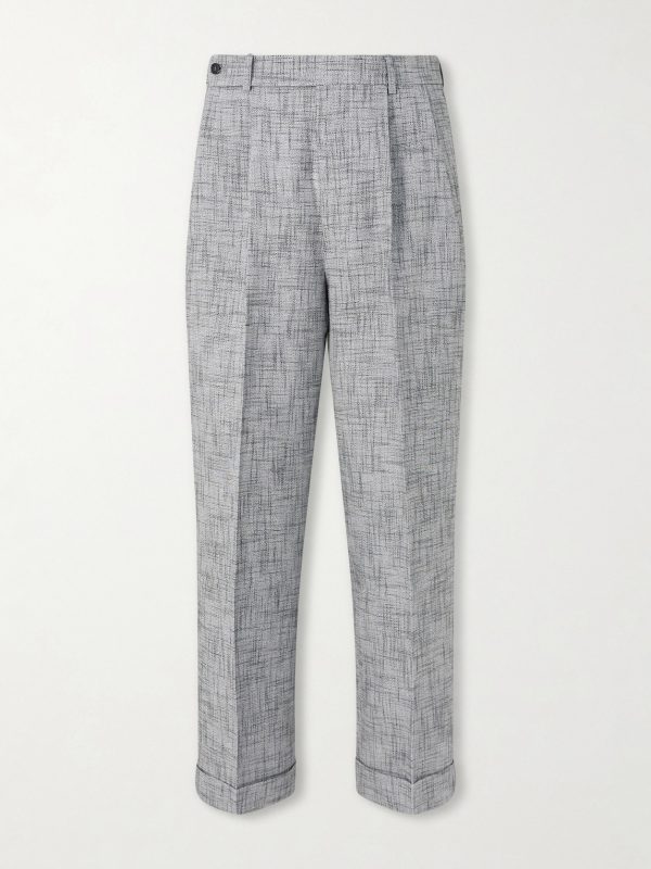 Static Weave McNab Straight-Leg Woven Trousers Static Weave McNab Straight-Leg Woven Trousers