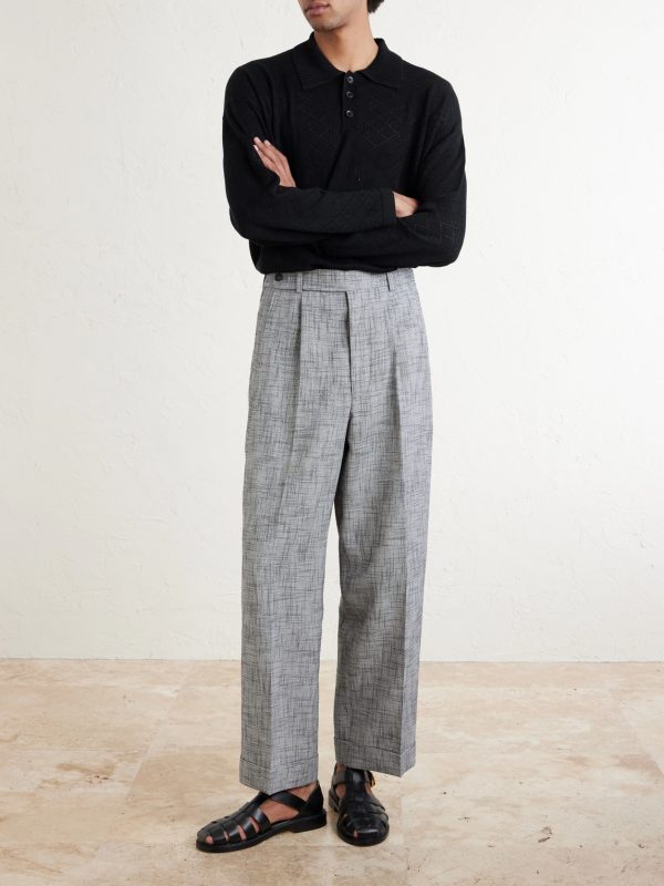 Static Weave McNab Straight-Leg Woven Trousers - OU Static Weave McNab Straight-Leg Woven Trousers - OU