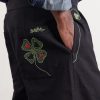 Lucky Draw Straight-Leg Pleated Embroidered Cotton-Twill Trousers - CU Lucky Draw Straight-Leg Pleated Embroidered Cotton-Twill Trousers - CU