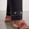 Lucky Draw Straight-Leg Pleated Embroidered Cotton-Twill Trousers - E1 Lucky Draw Straight-Leg Pleated Embroidered Cotton-Twill Trousers - E1