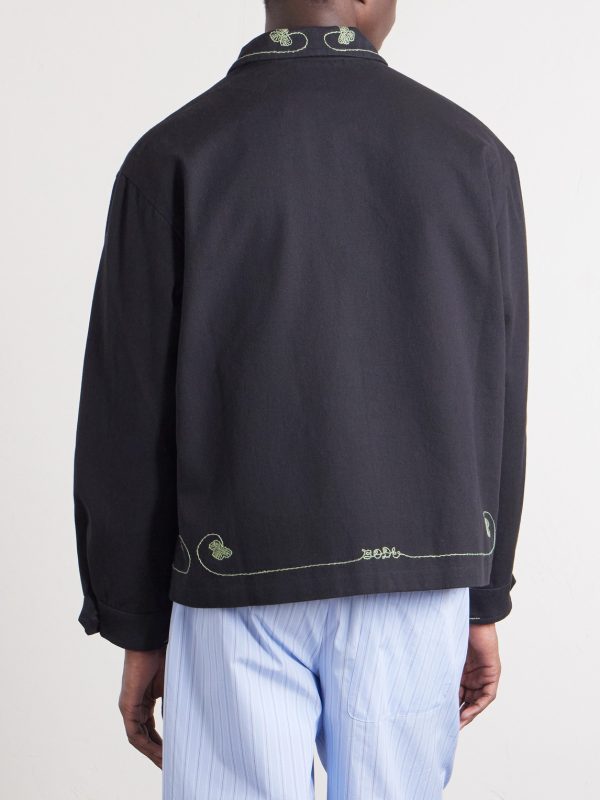 Lucky Draw Embroidered Cotton-Twill Blouson Jacket - BK Lucky Draw Embroidered Cotton-Twill Blouson Jacket - BK