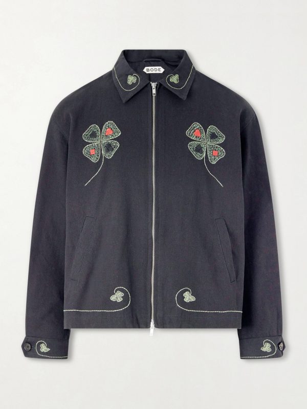 Lucky Draw Embroidered Cotton-Twill Blouson Jacket Lucky Draw Embroidered Cotton-Twill Blouson Jacket