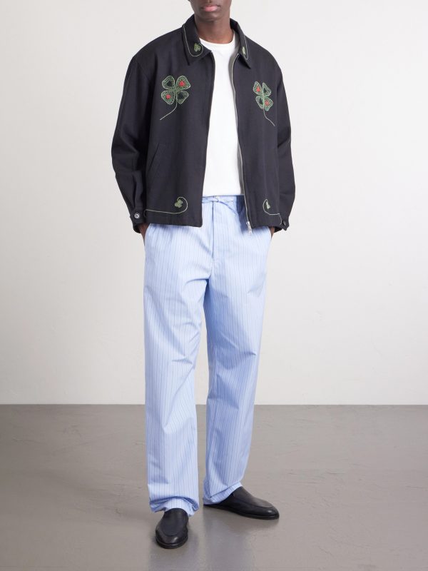 Lucky Draw Embroidered Cotton-Twill Blouson Jacket - OU Lucky Draw Embroidered Cotton-Twill Blouson Jacket - OU