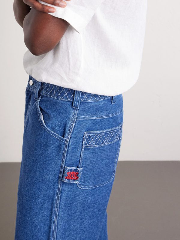 Knolly Brook Straight-Leg Embroidered Jeans - E1 Knolly Brook Straight-Leg Embroidered Jeans - E1
