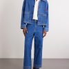 Knolly Brook Straight-Leg Embroidered Jeans - OU Knolly Brook Straight-Leg Embroidered Jeans - OU
