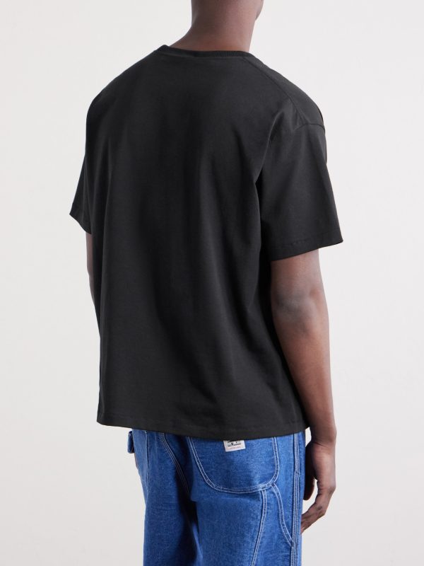 Logo-Appliquéd Cotton-Jersey T-Shirt - BK Logo-Appliquéd Cotton-Jersey T-Shirt - BK