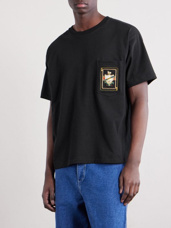 Logo-Appliquéd Cotton-Jersey T-Shirt - FR Logo-Appliquéd Cotton-Jersey T-Shirt - FR