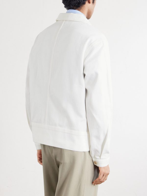 Knolly Brook Logo-Appliquéd Cotton-Twill Jacket - BK Knolly Brook Logo-Appliquéd Cotton-Twill Jacket - BK